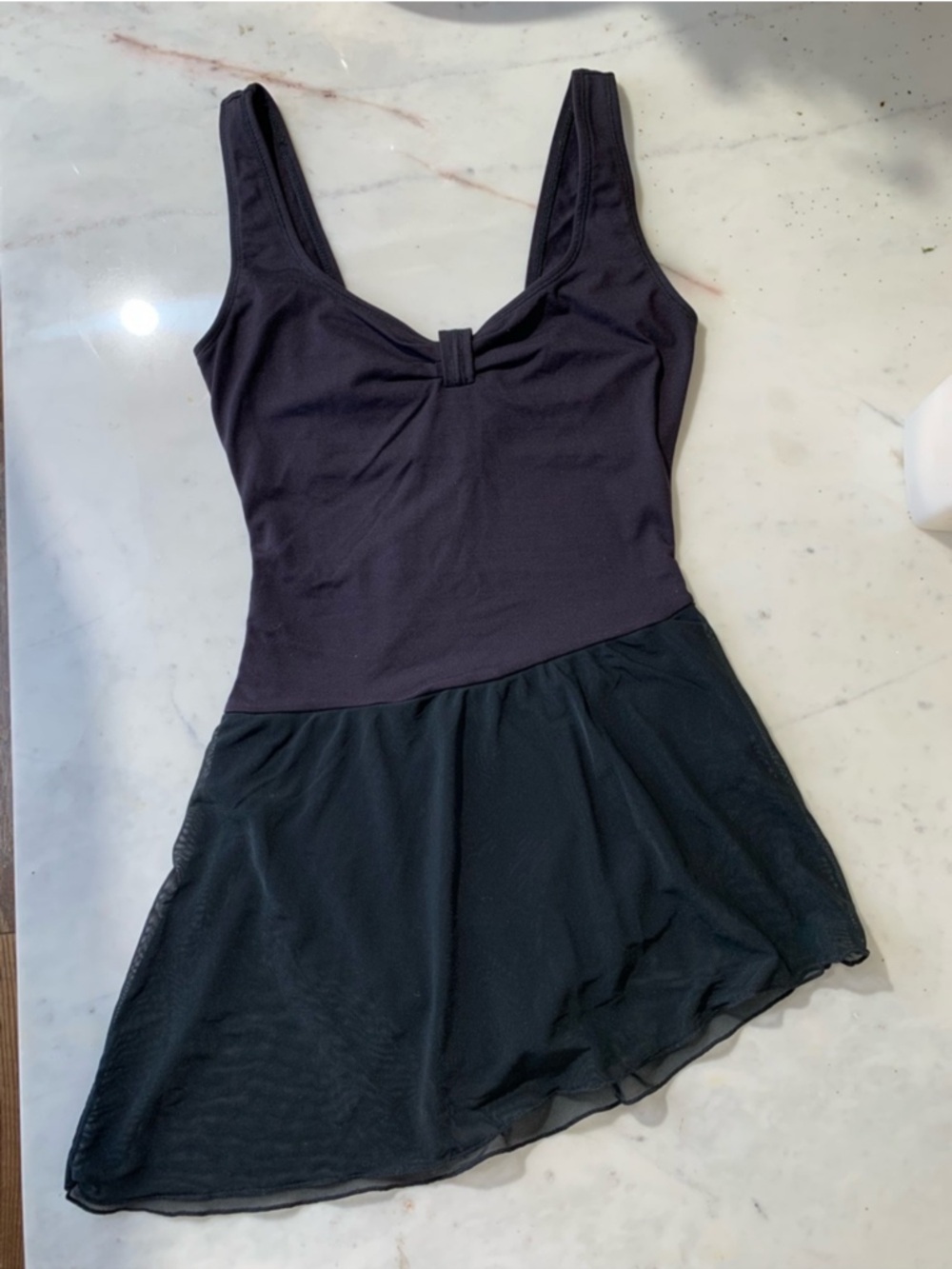 Danskin Black Asymmetrical Hem Dress